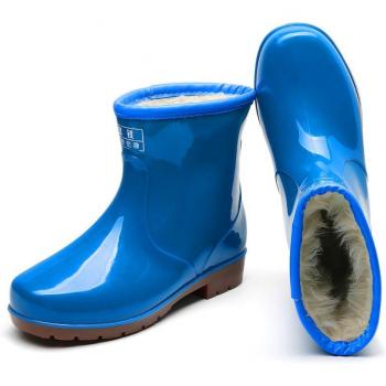 Botas de Goma para Exteriores con Terciopelo Grueso