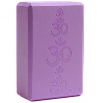 Violettes Yogablock-Set „Big OM“ – XXL