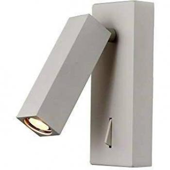 3W LED Fusion Wall Reading Light, 3000K, 210lm, Switched, White