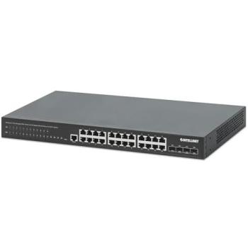 28‑Port L2+ PoE+ Switch, Full Management, 24 Gbps