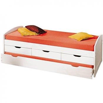 Lit à tiroirs ULLI Blanc, 205 x 98 x 63 cm