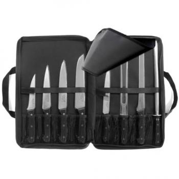 Sabatier Trompette Trousse 8 couteaux de cuisine Noir 6x31x45cm