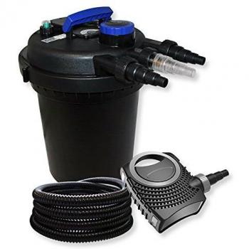 Kit filtro a pressione per laghetti 10000 litri con UVC 11W Pompa 70W e Tubo 25 metri