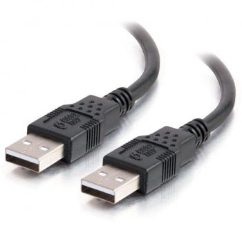 C2G 81574 Cable USB A a A 1 m Negro – Transferencia 480 Mbps