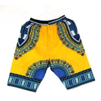 Traditionelles afrikanisches Baumwoll‑Dashiki kurz für Männer – Strandlook