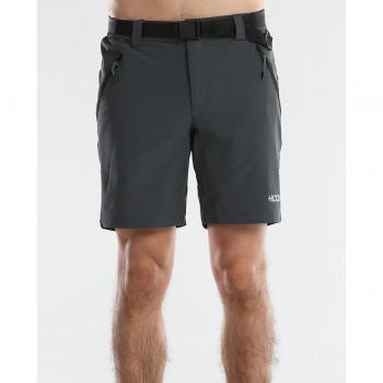 Pantalón Short 8000 Gris para Hombre con Cinturón