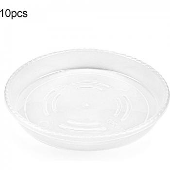 10Pcs Round Clear Flower Pot Trays