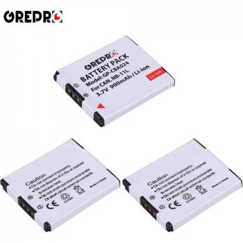 3-Pack NB-11L Lithium-Ion Battery for Canon A2300, A2400 IS, A2500, A2600, A3400 IS, A3500 IS, A4000 IS, ELPH 110 HS, ELPH 115 IS
