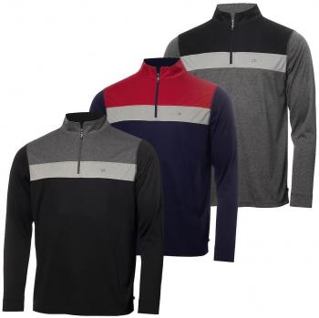 Pull de Golf Calvin Klein Smith River 1/4 Zip Marine 2024 Hommes XXL+