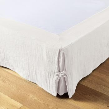 Cache-sommier 90x190 cm en gaze de coton Chantilly