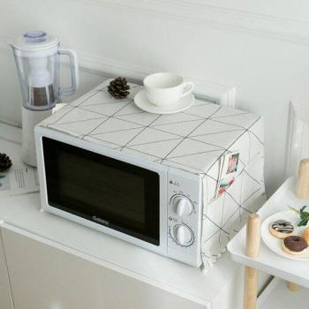 Cubierta decorativa para microondas con protección contra polvo