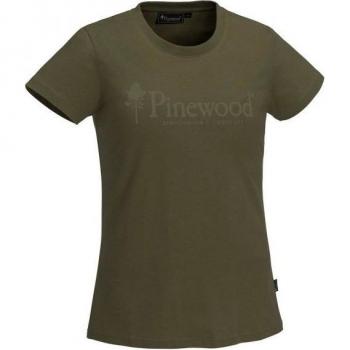 Pinewood Oliv Damen T-Shirt für Outdoor-Aktivitäten