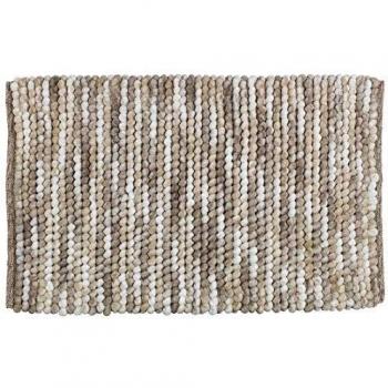 Tapis de salle de bain WENKO Urdu 90 x 60 cm taupe