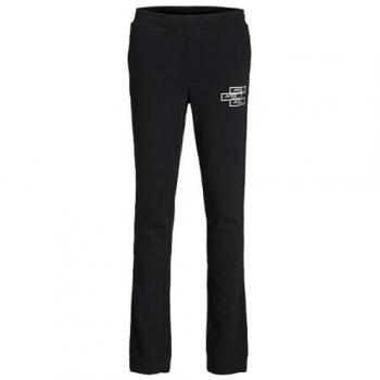 Jack & Jones Kinder Jogginghose JPSTGORDON Space Logo Schwarz Regular Fit
