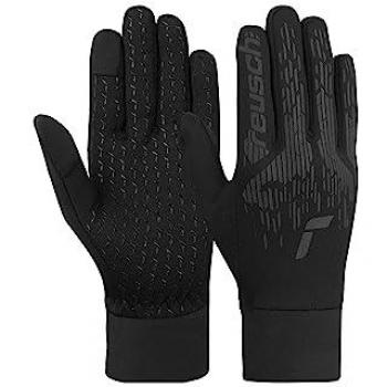 Reusch Kinderskigewindeschützer Ashton Touch‑TEC, 6 Paare, Schwarz