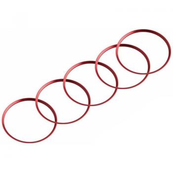 5Pcs Red Air Vent Outlet Cover Trims for Mercedes Benz GLC C-Class