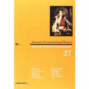 Giornale di storia costituzionale. Ediz. italiana e inglese