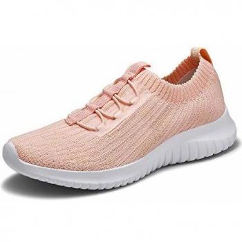 TIOSEBON Pink‑Orange Breathable Trainer