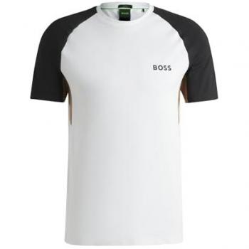T‑shirt BOSS Verde TOC Pique XL, Bianco & Beige