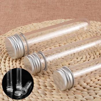 40ml Clear Plastic Test Tube with Metal Caps for Favors