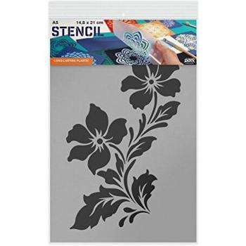 Pochoir A5 Motif Fleurs