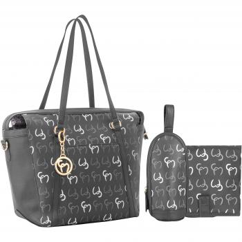 Clevamama Hannah Tote Changing Bag (Grey)