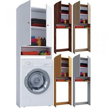 VCM Waschmaschinenschrank mit Trocknerüberbau