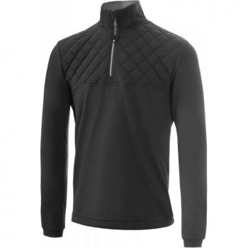 Black Lined Diamond Stitch Top Layer