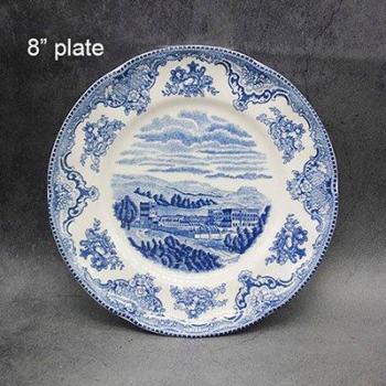 Set de Platos Castillos en Azul