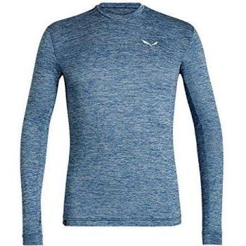 Salewa Herren Puez Dry Melange Long-Sleeved T-Shirt in Poseidon, Size 52/XL