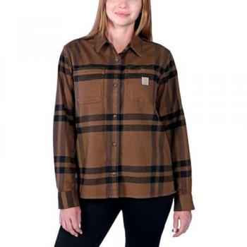 Camicia da donna Carhartt Flanella Loose Fit Midweight Marrone XS