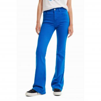 Desigual Pantalón de Vaquero Flare Azul