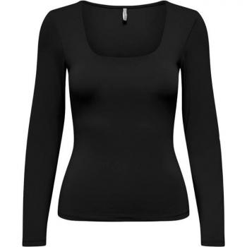 T-Shirt a Maniche Lunghe ONLY Lea Nera