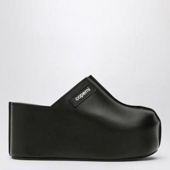 Coperni Sandalen – Schwarze Synthetik-Wedgeschleppe – Größe 39 (EU) – Damenbekleidung