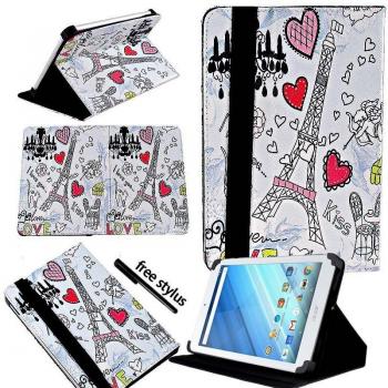 KK&LL Clever Tablette Ständer Folio Abdeckung für Acer Iconia One 8 Zoll B1-810/B1-811/B1-850/B1-860 + Freies Stift
