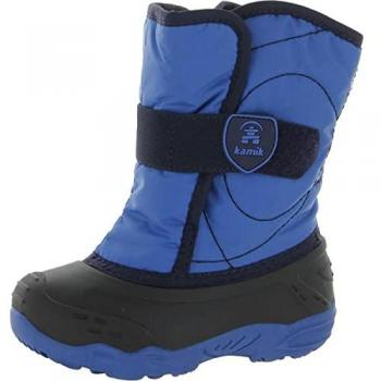 Kamik Warme wasserdichte Kinder Winterstiefel. Farbe: Blau / Größe: 27