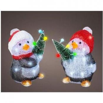 Lumineo Pinguino Natalizio Multicolore 17x17,5x26cm