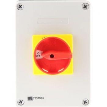 RS Pro Stromversorgungssystem – 32 A 4‑Pol‑Isolator in Kunststoffbox