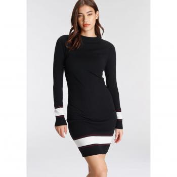 AJC Viskosekleid mit langen Ärmeln, casual und chic