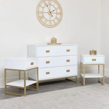 Large Chest of Drawers and Bedside Tables