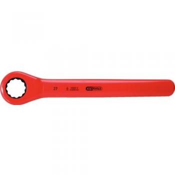 Llave estrella carraca KS‑Tools 1000V con protección de aislamiento 18 mm