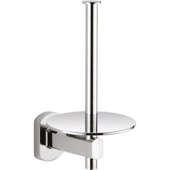Portarotolo di riserva da parete: acciaio inox + cromall EP24‑02, Gedy Serie EDERA PLUS cromata