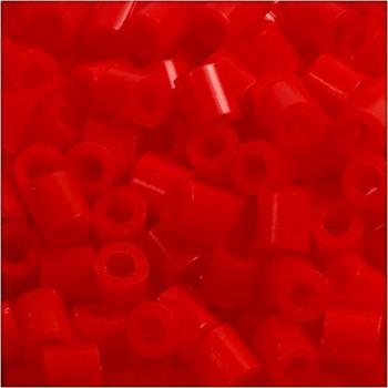 Perles décoratives, rouge, 5 x 5 mm, 1100 pièces