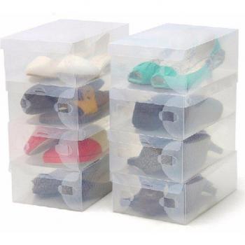 Kit Organisateur de Maquillage 12 Boîtes Transparentes Pliantes
