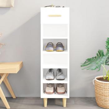 Engineered Wood Shoe Cabinet in White from Vidaxl