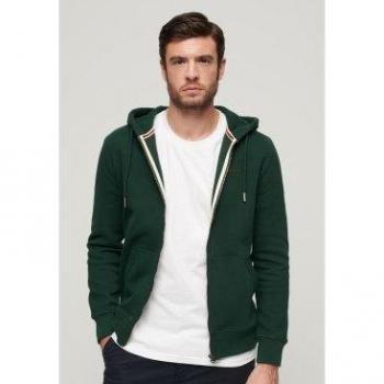 Hoodie Superdry Hombre con Logo Essential y Cremallera