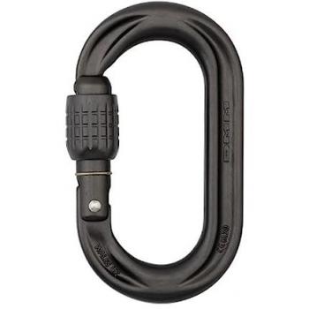 DMM PerfectO Oval Screwgate Rock Climbing Carabiner, 56 x 95mm, Grey