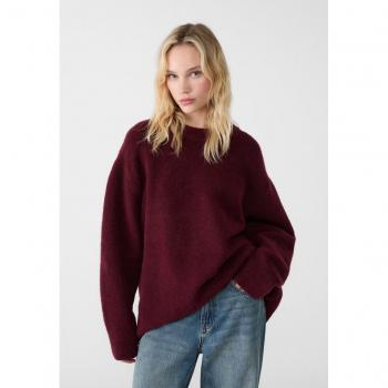 Sweat à Col Rond Stradivarius – Bordeaux