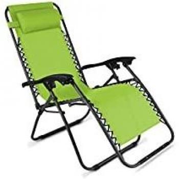 Sedia a sdraio pieghevole da giardino verde