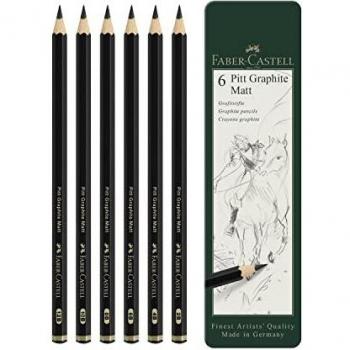 Juego de 6 lápices Pitt Graphite Matt Faber-Castell
